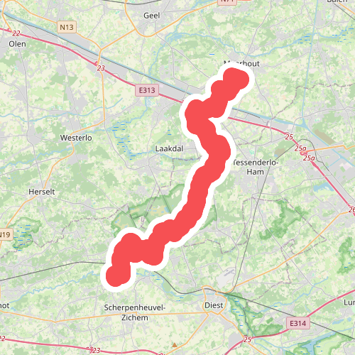 Meerhout - Scherpenheuvel