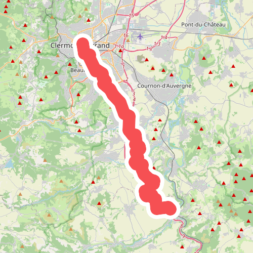 Chemin de Saint-Michel · Clermont-Ferrand – Montpeyroux