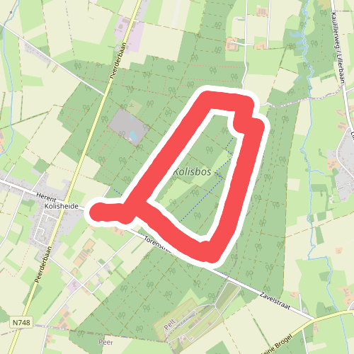 De Groote Heide: Kolisbos - Blauw