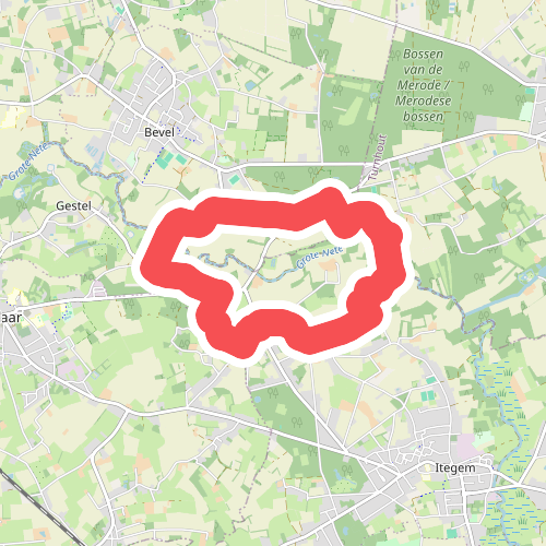 Langs het Gestelpad in de Netevallei