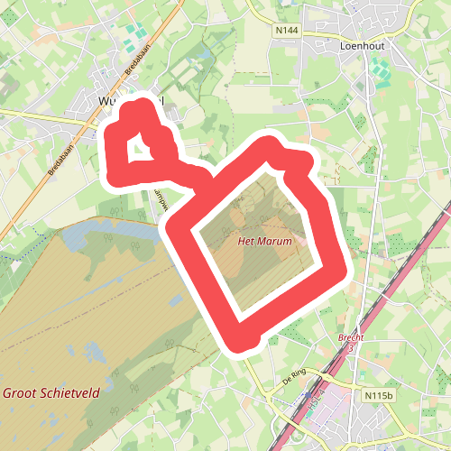 Rond het Marum wandelroute