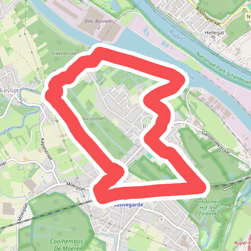 In Ruisbroek wandelroute