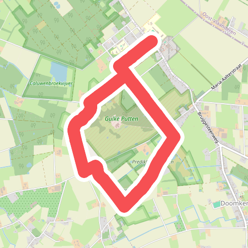 Gulke Putten - rode wandeling