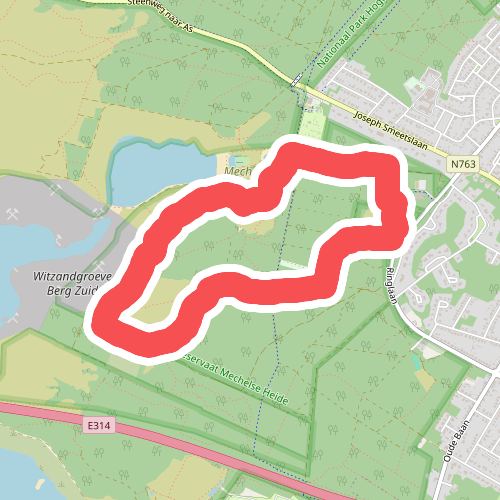 Door Mechelse Heide (Blauwe lus)