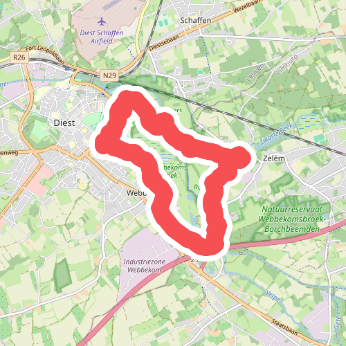 Webbekoms Broekwandeling Rood