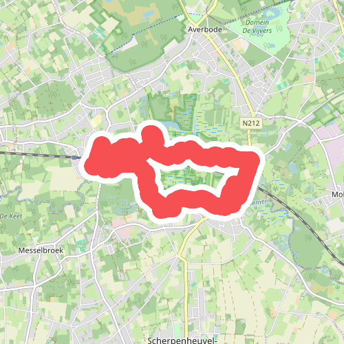 Demerbroekenwandeling rood