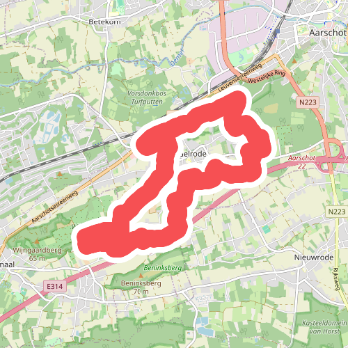 Kloeseboswandeling - Rood