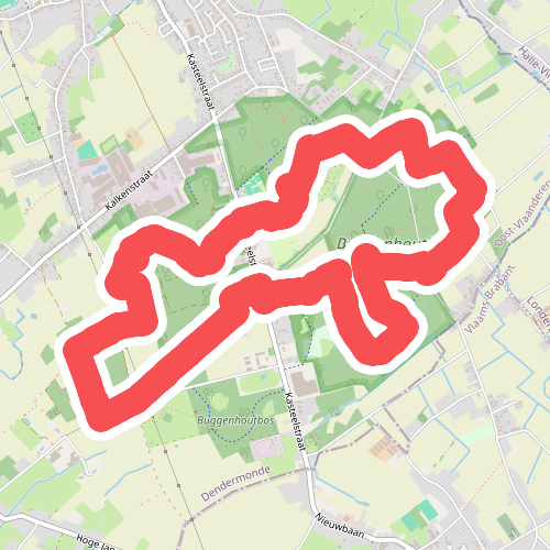 Buggenhoutbos Wandelroute