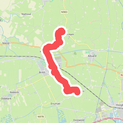 Den Horn - Den Ham · Groninger Borgenpad etappe 3