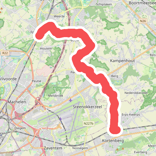 Treinstapper: van Kortenberg naar Eppegem