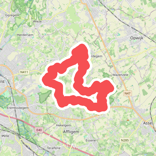 Van de Faluintjes naar het Kravaalbos wandelroute