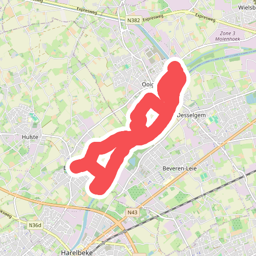 Oude Leiewandelroute