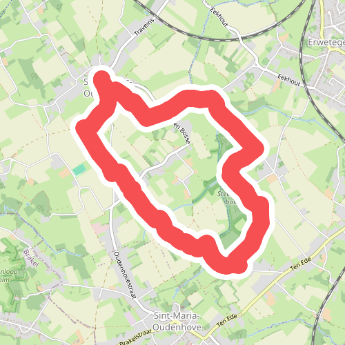 Rond de Steenbergse bossen wandelroute