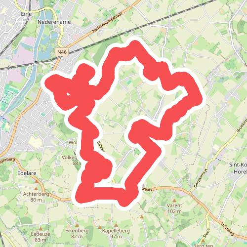 Van Bos t Ename tot het Volkegembos wandelroute