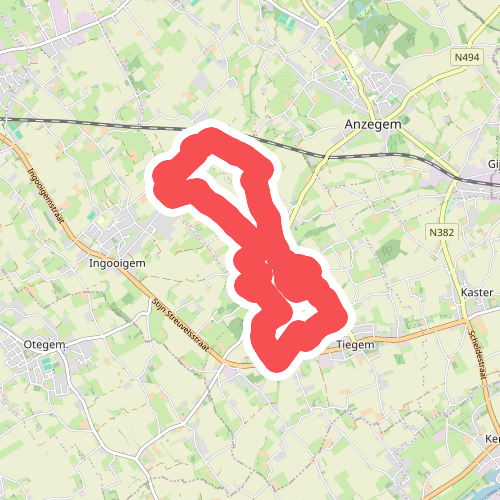 Uitzicht vanop de Tiegemberg