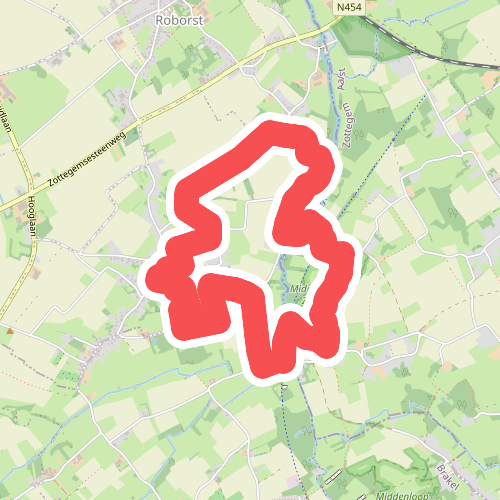 Ommetje Rozebeke - 6km