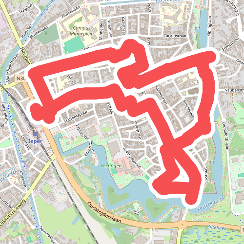 Nutteloze Borden wandelroute Ieper