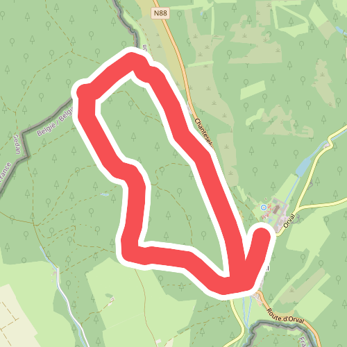 Orval - Wandelen langs de grenspalen