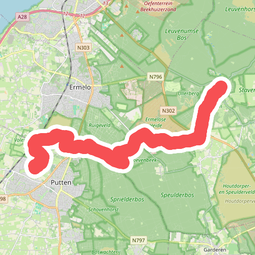 Putten - Leuvenum · Veluwe Zwerfpad etappe 8