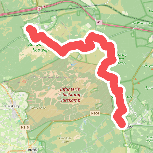 Kootwijk - Hoenderloo · Veluwe Zwerfpad etappe 14