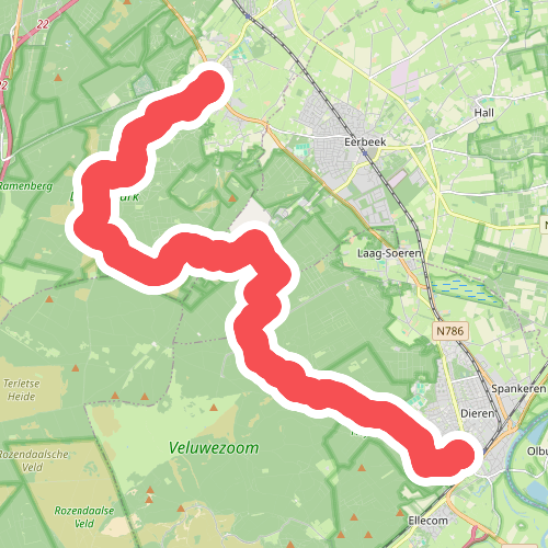 Loenen - Dieren · Veluwe Zwerfpad etappe 16