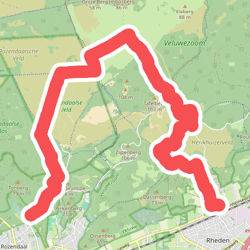 Rheden - Rozendaal · Veluwe Zwerfpad etappe 18
