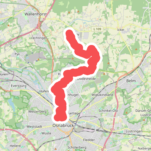Osnabrück - Rulle · Hondsrugpad/Hunenweg etappe 1