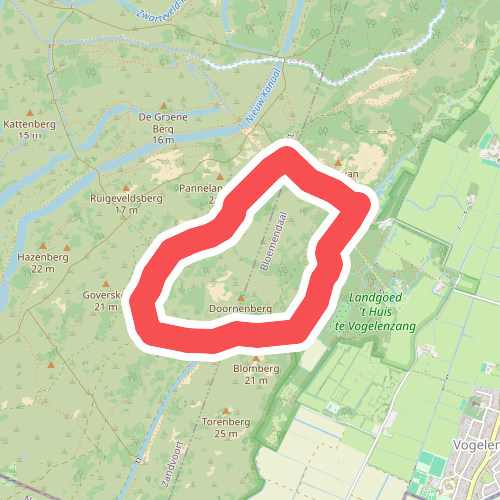 Rode paaltjesroute Panneland