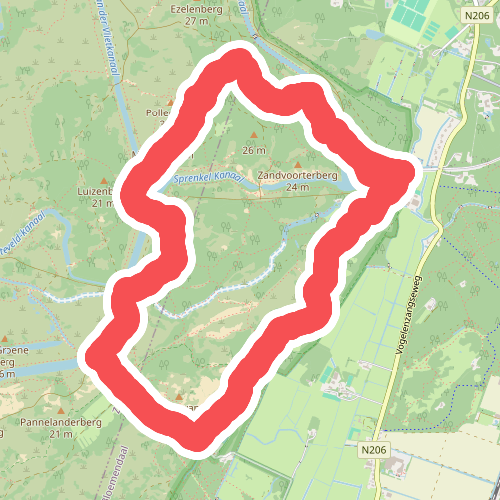 Duinverhalen wandeling: ingang Oranjekom/Oase