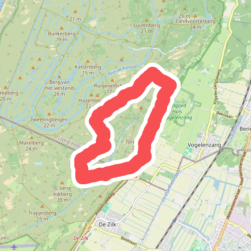 Blauwe paaltjesroute Panneland