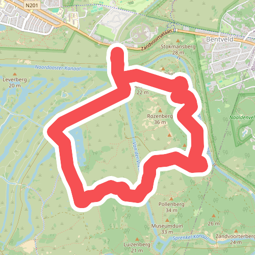 Groene paaltjesroute Zandvoortselaan