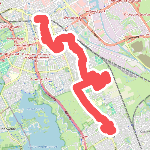 Haren - Groningen · Hondsrugpad/Hunenweg etappe 20