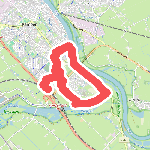 Station Kampen Zuid - Paars