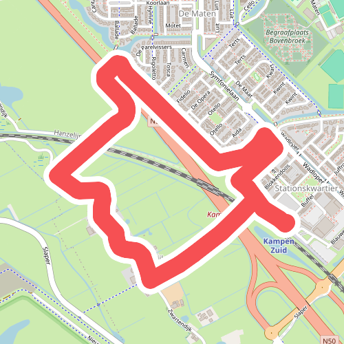 Station Kampen Zuid - Rood