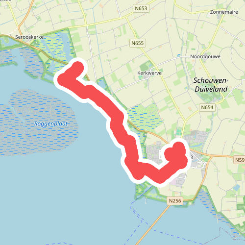 Moriaanshoofd - Zierikzee · Oosterscheldepad etappe 5