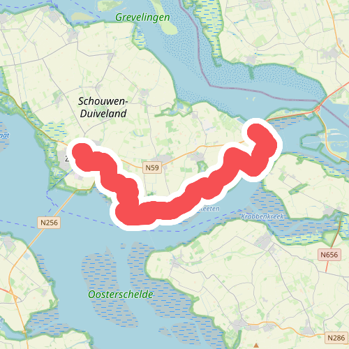 Zierikzee - Bruinisse · Oosterscheldepad etappe 6