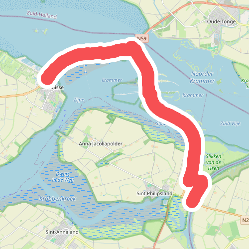 Bruinisse - Slaakbrug · Oosterscheldepad etappe 7