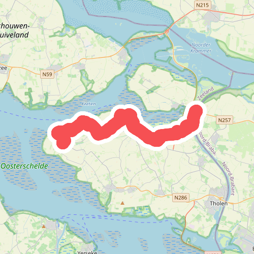 Slaakbrug - Stavenisse · Oosterscheldepad etappe 8