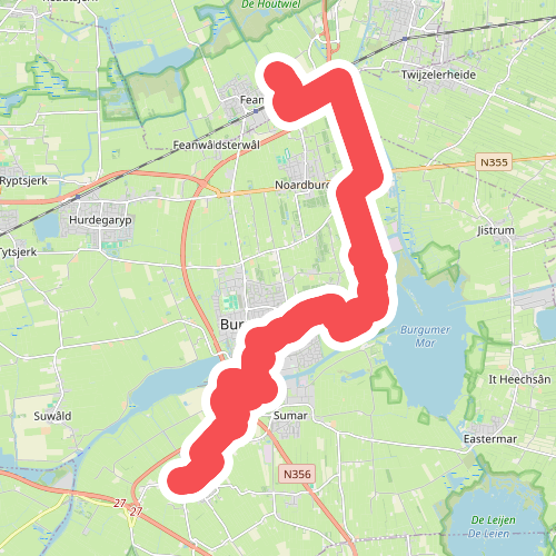 Feanwalden - Garyp · Bonifatius Kloosterpad etappe 2