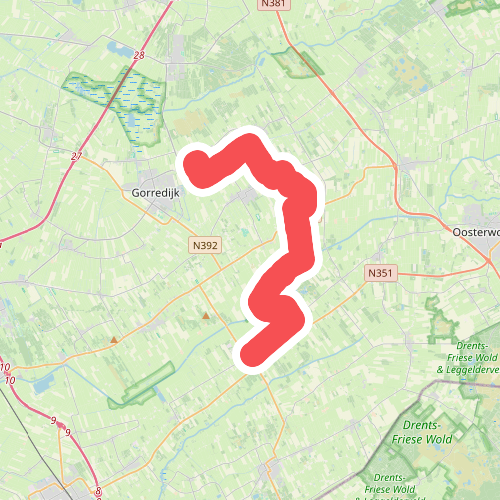 Lippenhuizen - Oldeberkoop · Bonifatius Kloosterpad etappe 8