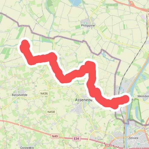 Variant Zeeuws-Vlaanderen · Grenslandpad etappe 22