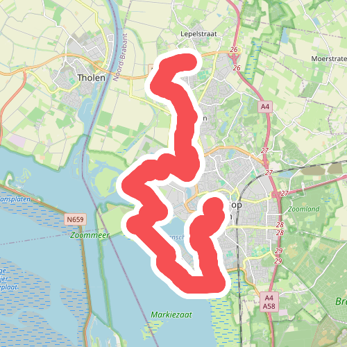 Bergen op Zoom - Halsteren · Brabantse Wal etappe 1