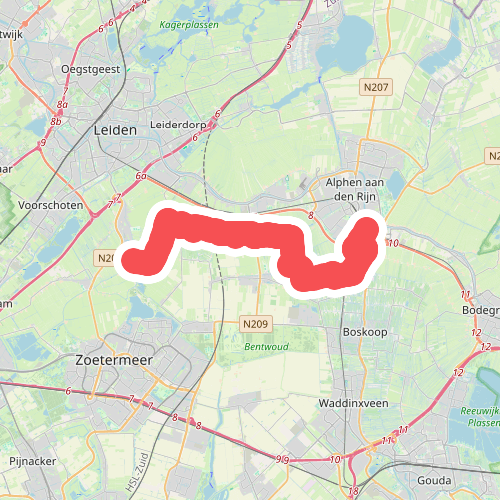 Zoeterwoude - Alphen a/d Rijn · Groene Hartpad etappe 9