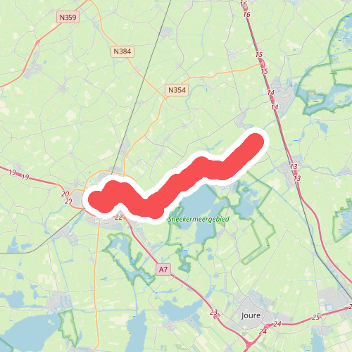 Sneek - Oude Schouw · Groot Frieslandpad etappe 11