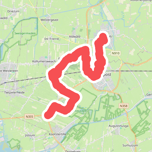 Kollum - De Kooten · Noardlike Fryske Wâlden etappe 5