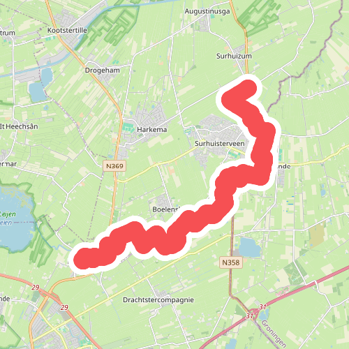Surhuizum - Rottevalle · Noardlike Fryske Wâlden etappe 7